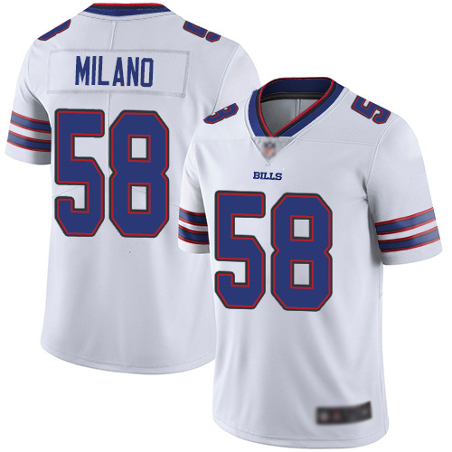 Men Buffalo Bills #58 Matt Milano White Vapor Untouchable Limited Player NFL Jersey->buffalo bills->NFL Jersey